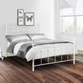 Rebecca Curved Headboard Metal Bed Frame by Lavishway | Metal Beds-61136