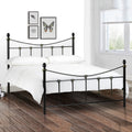 Rebecca Curved Headboard Metal Bed Frame by Lavishway | Metal Beds-61135