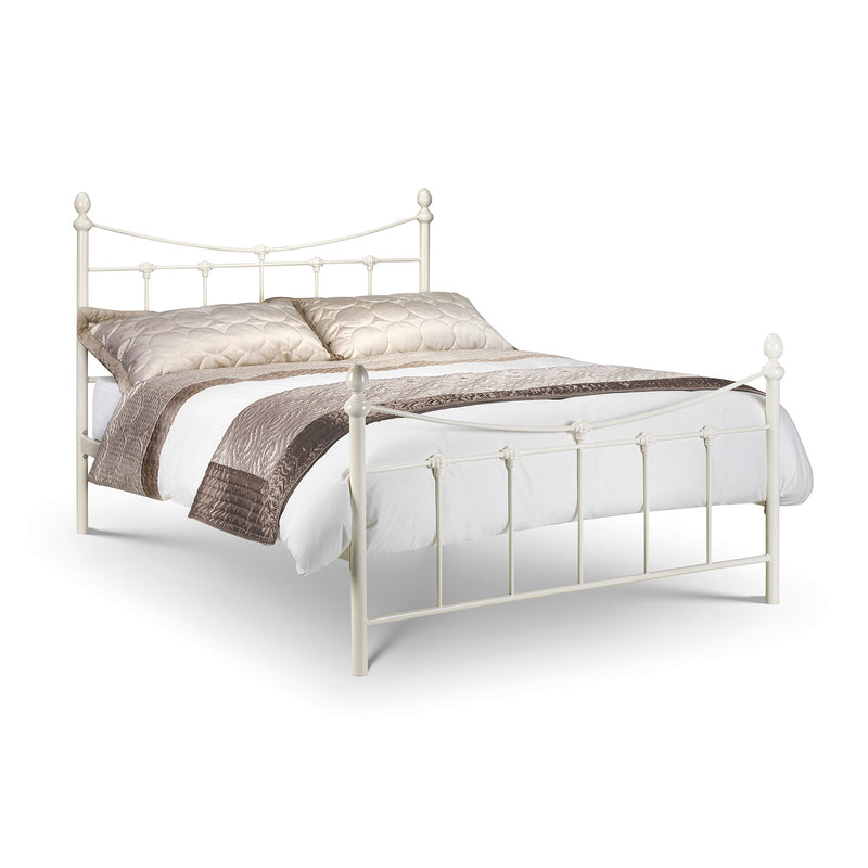 Rebecca Curved Headboard Metal Bed Frame by Lavishway | Metal Beds-61138