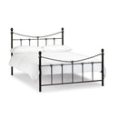 Rebecca Curved Headboard Metal Bed Frame by Lavishway | Metal Beds-61137