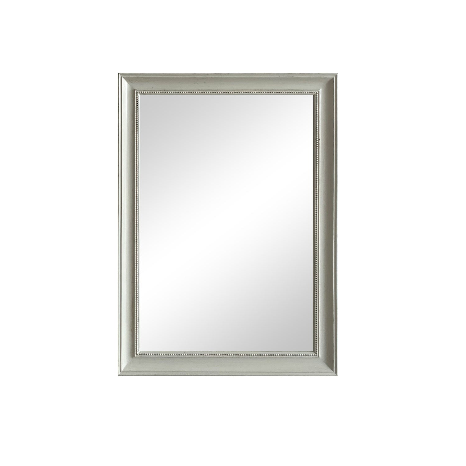 Rectangular White Sculpted Frame Wall Mirror | Lavishway UK