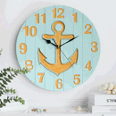 Resin Anchor Pattern Quartz Modern Wall Clock by Lavishway | Wall Clocks-50051