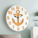 Resin Anchor Pattern Quartz Modern Wall Clock by Lavishway | Wall Clocks-50050