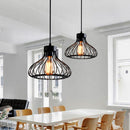Industrial Black Metal Cage Pendant Light by Lavishway | Pendant Lighting-50061