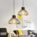 Industrial Black Metal Cage Pendant Light by Lavishway | Pendant Lighting-50062