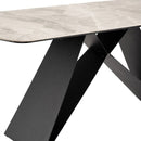 Reva Marble Effect Rectangular Dining Table by Lavishway | Dining Tables-24228