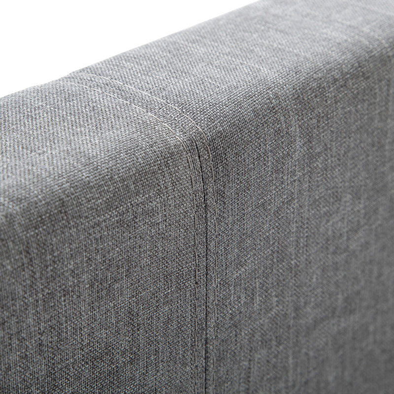 Rialto Hardwood Linen Fabric Bed Frame by Lavishway | Fabric Beds-61105