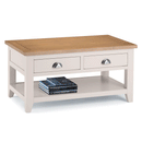Richmond Oak 2 Drawers Coffee Table by Lavishway | Coffee Tables-61072