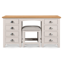 Richmond Oak Dressing Table Stool by Lavishway | Dressing Table Stools-61057