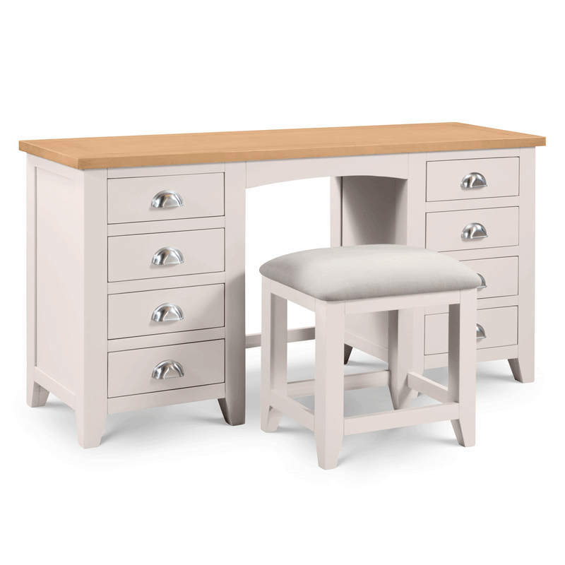 Richmond Oak Dressing Table Stool by Lavishway | Dressing Table Stools-61054