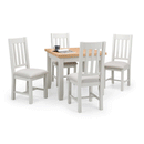 Richmond Oak Flip Top Dining Table In Grey by Lavishway | Dining Tables-61049