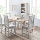 Richmond Oak Flip Top Dining Table In Grey by Lavishway | Dining Tables-61043