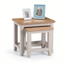 Richmond Oak Finish Top Nest Of 2 Tables by Lavishway | Nest of Tables-61032
