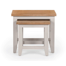 Richmond Oak Finish Top Nest Of 2 Tables by Lavishway | Nest of Tables-61033