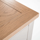 Richmond Oak Finish Top Nest Of 2 Tables by Lavishway | Nest of Tables-61034