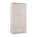 Richmond Oak 2 Doors & 1 Drawer Wardrobe by Lavishway | Wardrobe-61086
