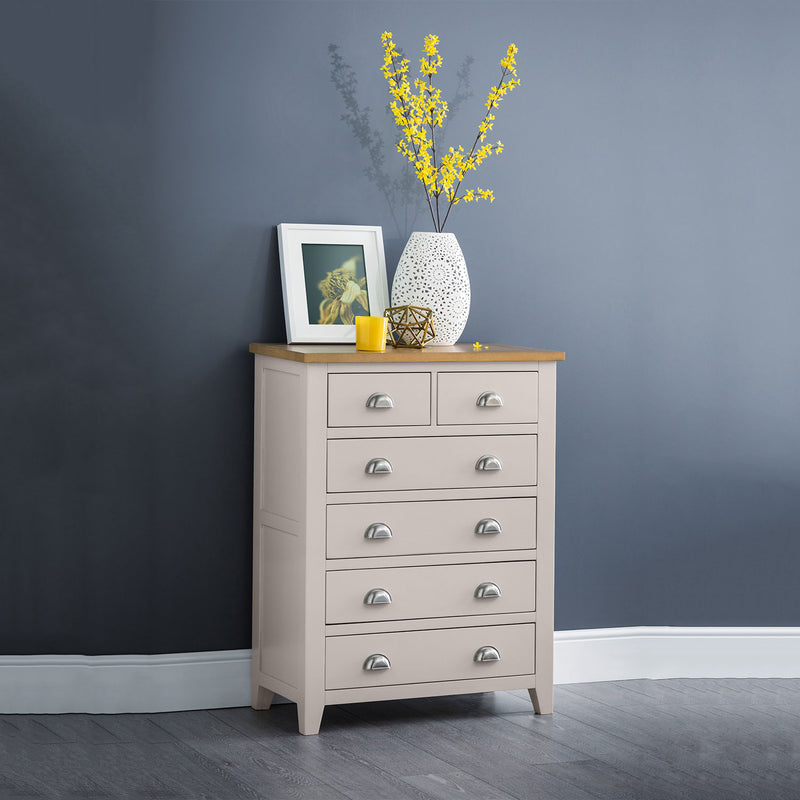 Richmond Oak 4 Over 2 Chest Of Drawers by Lavishway | Chest Of Drawers-61036