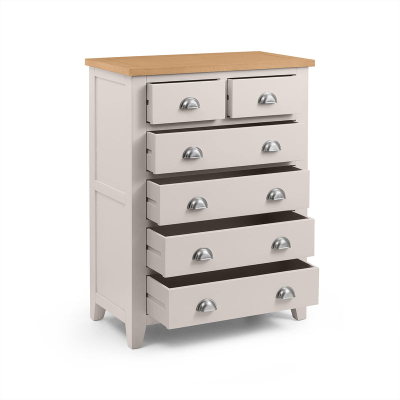 Richmond Oak 4 Over 2 Chest Of Drawers by Lavishway | Chest Of Drawers-61038