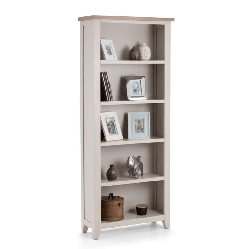 Richmond Oak Tall Storage Shelves Bookcase by Lavishway | Book Shelves and Cabinets-61007