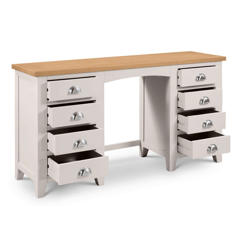 Richmond Oak 8 Drawers Dressing Table by Lavishway | Dressing Tables-60983