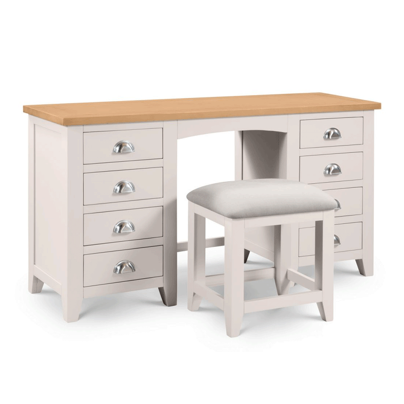 Richmond Oak 8 Drawers Dressing Table by Lavishway | Dressing Tables-60986