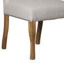 Ring Pull Roll-Top Comfy Fabric Dining Chair by Lavishway | Dining Chairs-51253