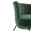Rita Fabric & Velvet Cocktail Chair by Lavishway | Accent Chairs-24218