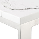 Ritz Marble Glass Top Coffee Table by Lavishway | Coffee Tables-24206