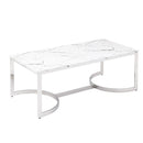 Ritz Marble Glass Top Coffee Table by Lavishway | Coffee Tables-24202