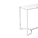 Ritz Marble Glass Top Console Table by Lavishway | Hallway Console Table-24190