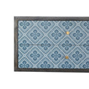 Riva Blue Printed Wall Mounted Bedside Table by Lavishway | Bedside Tables-57616