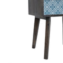 Riva Lucy Locket Printed Bedside Table by Lavishway | Bedside Tables-51767