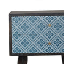 Riva Lucy Locket Printed Bedside Table by Lavishway | Bedside Tables-51766