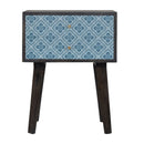 Riva Lucy Locket Printed Bedside Table by Lavishway | Bedside Tables-51764