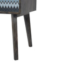 Riva Mirabelle Printed Bedside Table by Lavishway | Bedside Tables-57609