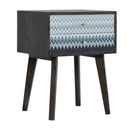 Riva Mirabelle Printed Bedside Table by Lavishway | Bedside Tables-57604