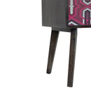 Riva Pink Helsinki Printed Bedside Table by Lavishway | Bedside Tables-57657