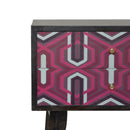 Riva Pink Helsinki Printed Bedside Table by Lavishway | Bedside Tables-57655