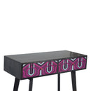 Riva Pink Helsinki Printed Console Table by Lavishway | Hallway Console Table-57639
