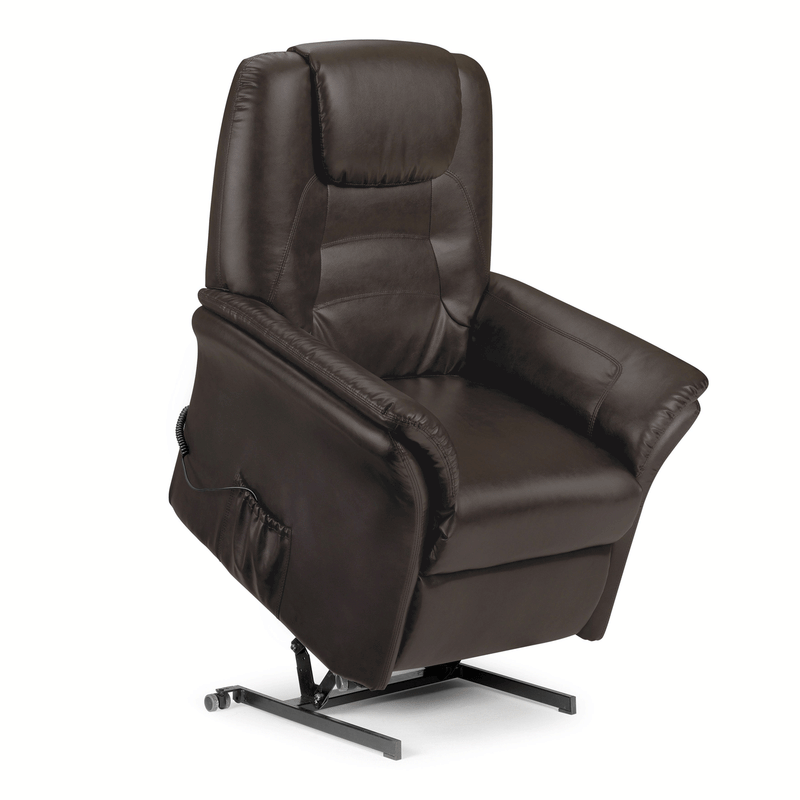 Riva Faux Leather Rise & Recline Chair by Lavishway | Recliner Sofa-60981