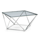 Riviera Glass Top Octagonal Coffee Table by Lavishway | Coffee Tables-60965
