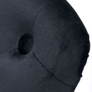 Rocco Black Brushed Velvet Bar Stool by Lavishway | Bar Stools-27393