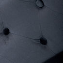 Rocco Black Brushed Velvet Bar Stool by Lavishway | Bar Stools-27395