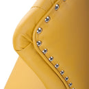 Rocco Yellow Leather Effect Bar Stool by Lavishway | Bar Stools-27383