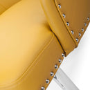 Rocco Yellow Leather Effect Bar Stool by Lavishway | Bar Stools-27384