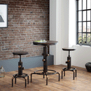 Rockport Elm Wood Seat Pipe Work Bar Stool by Lavishway | Bar Stools-60943