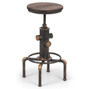 Rockport Elm Wood Seat Pipe Work Bar Stool by Lavishway | Bar Stools-60944