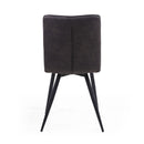 Rodeo Suede Effect Dining Chair Set of 2 by Lavishway | Dining Chairs-27212