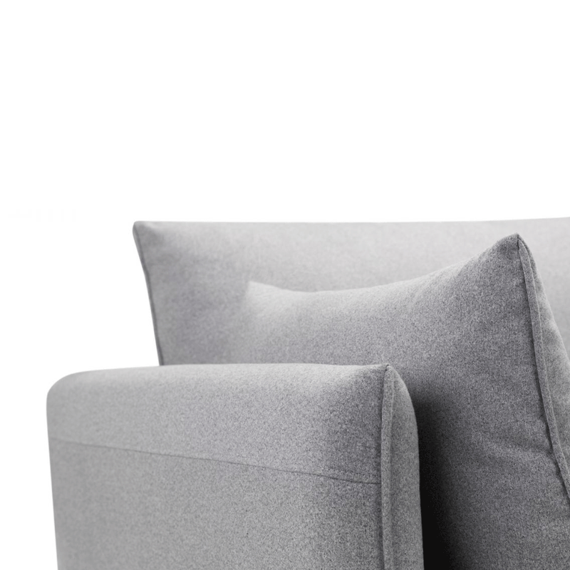 Rohe Platinum Fabric 2 Seater Sofa by Lavishway | Fabric Sofas-60925