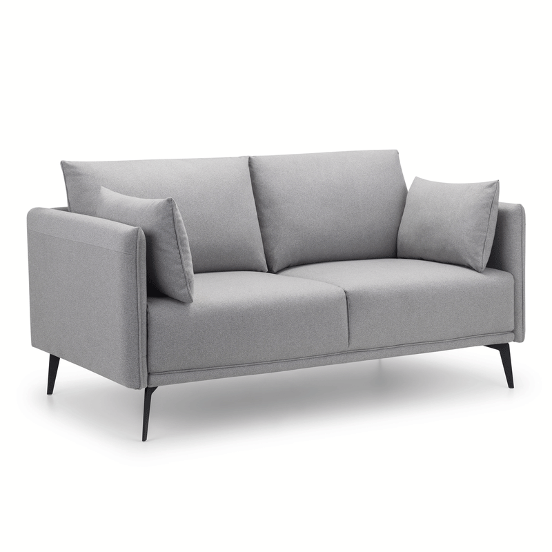 Rohe Platinum Fabric 2 Seater Sofa by Lavishway | Fabric Sofas-60922